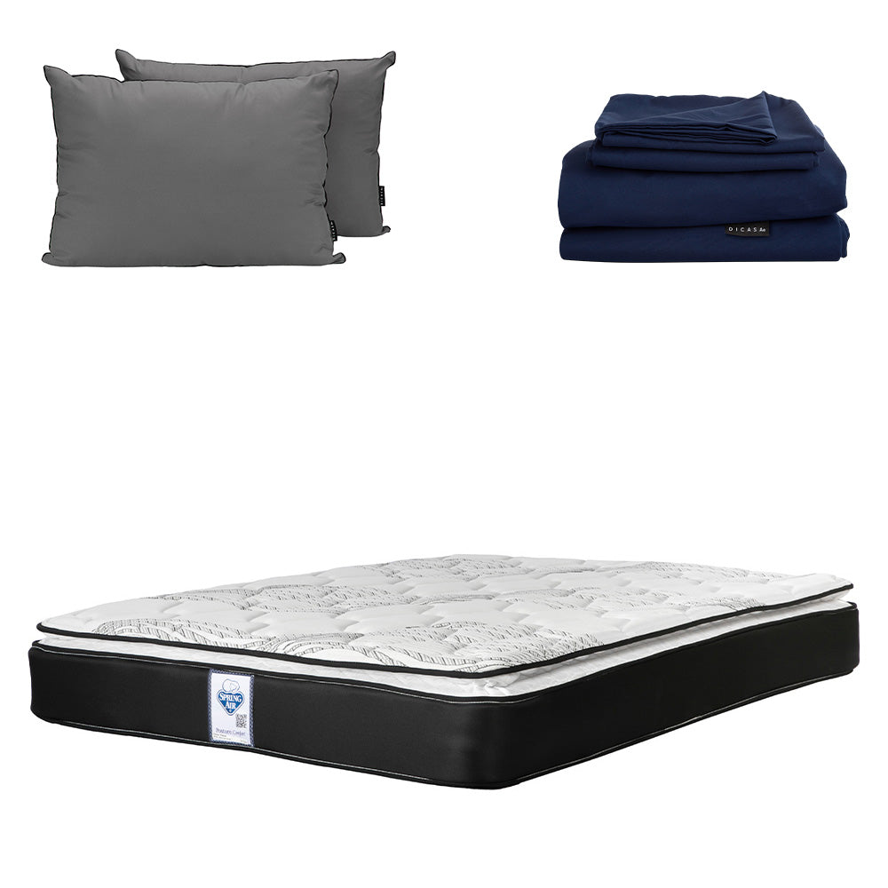 Colchón Spring Air Premier con Ropa de Cama