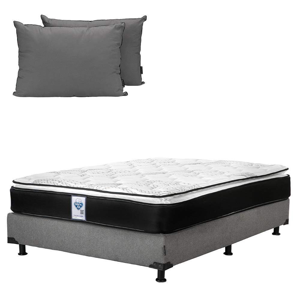 Colchón Spring Air Premier con Box con Ropa de Cama