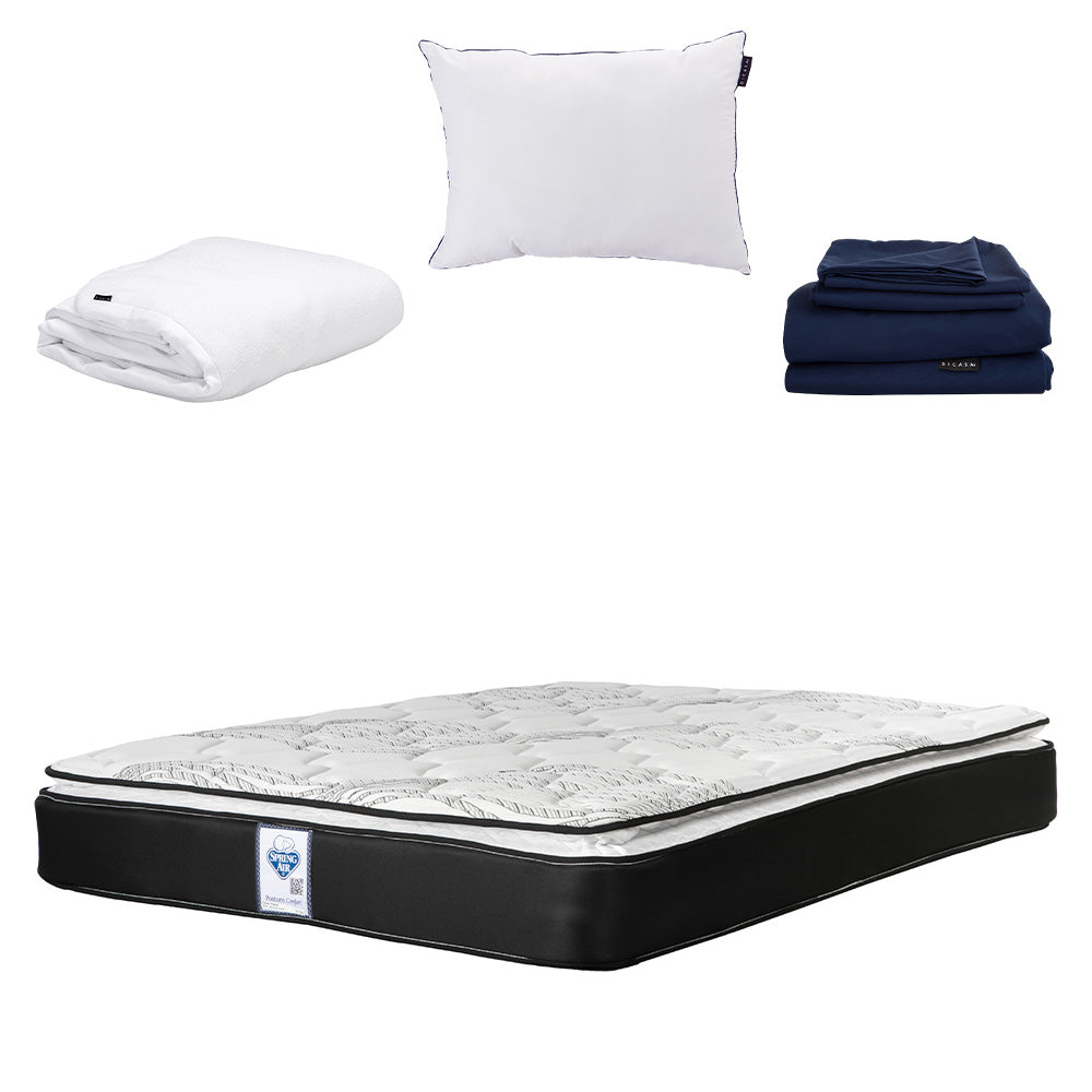 Colchón Spring Air Premier con Ropa de Cama