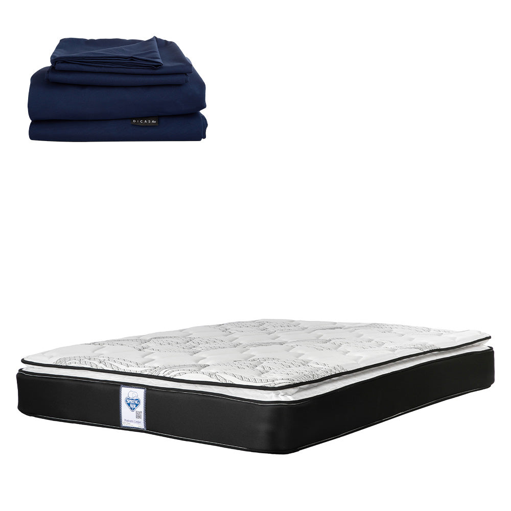 Colchón Spring Air Premier con Ropa de Cama