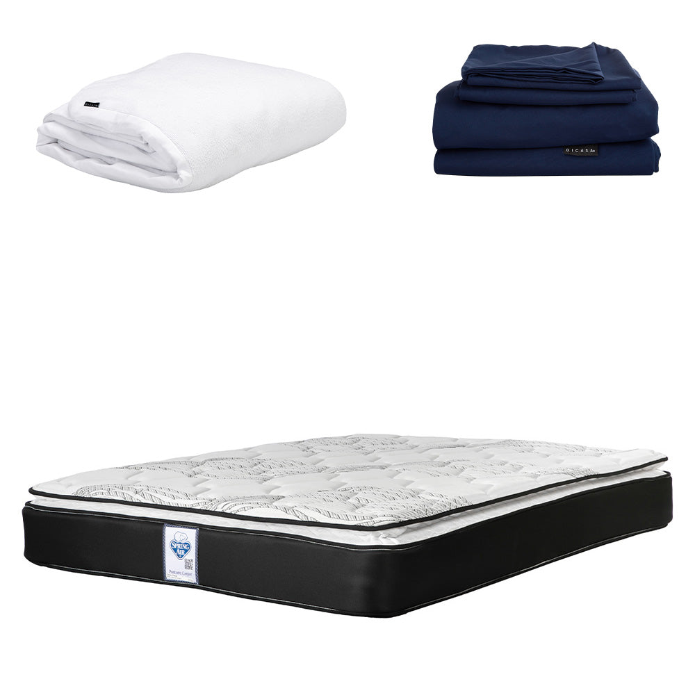 Colchón Spring Air Premier con Ropa de Cama