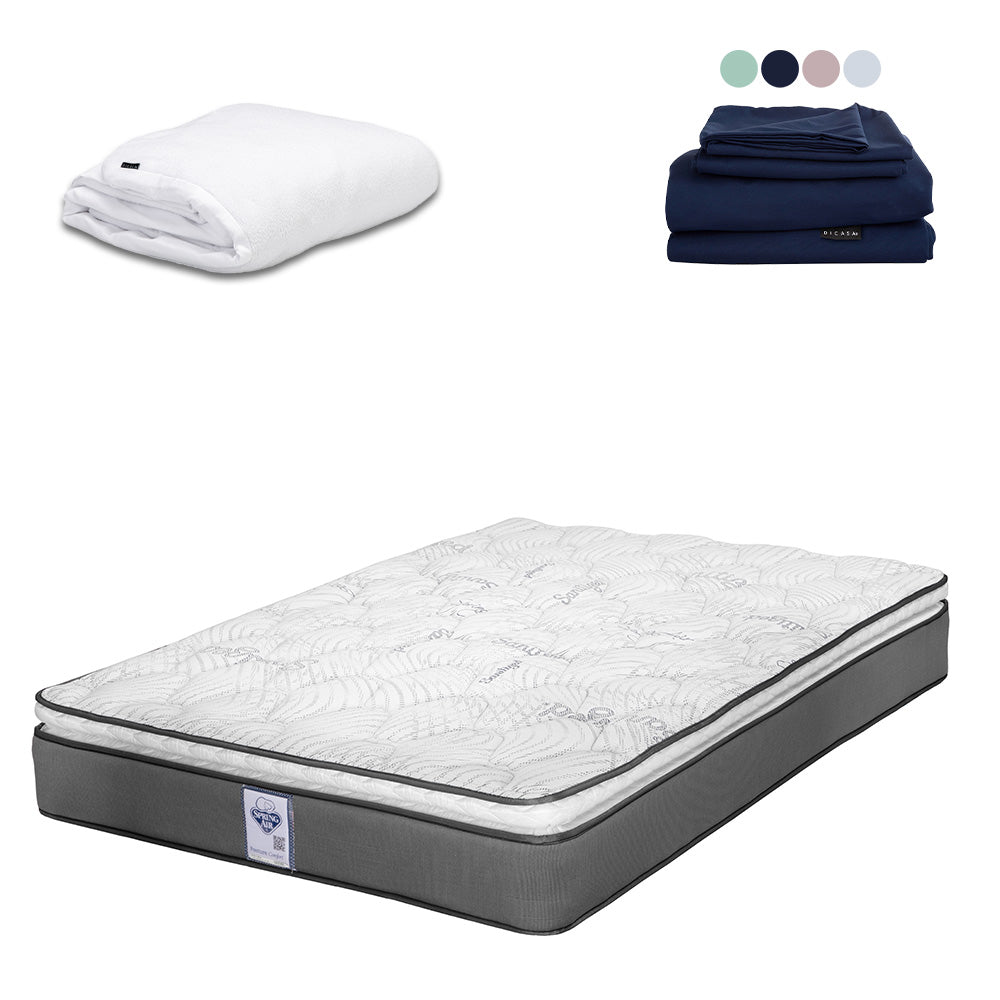 Colchón Spring Air Prestige con Ropa de Cama