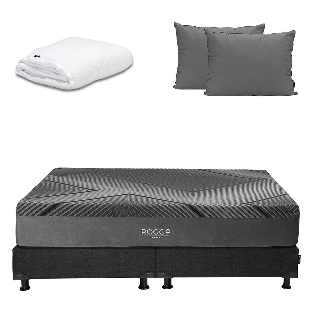 Colchón Rogga con Box con Ropa de Cama