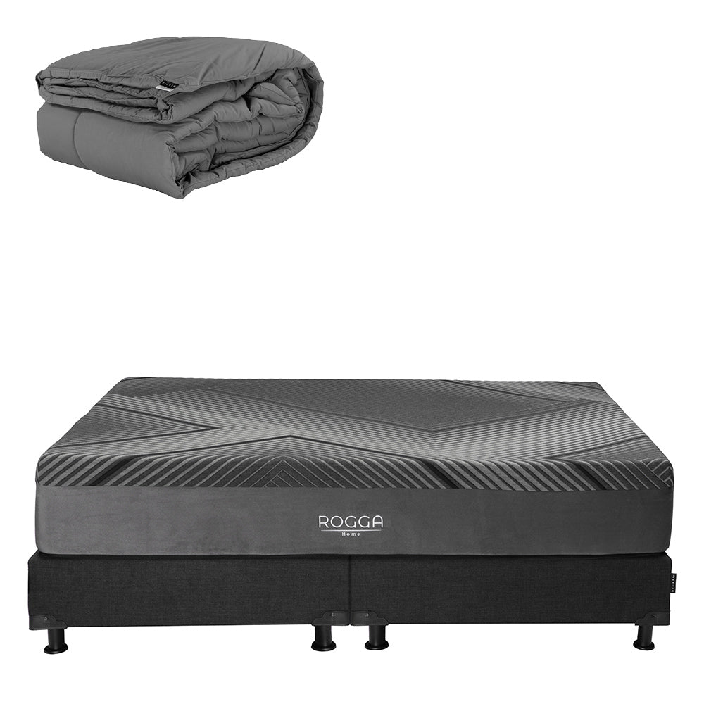 Colchón Rogga con Box con Ropa de Cama