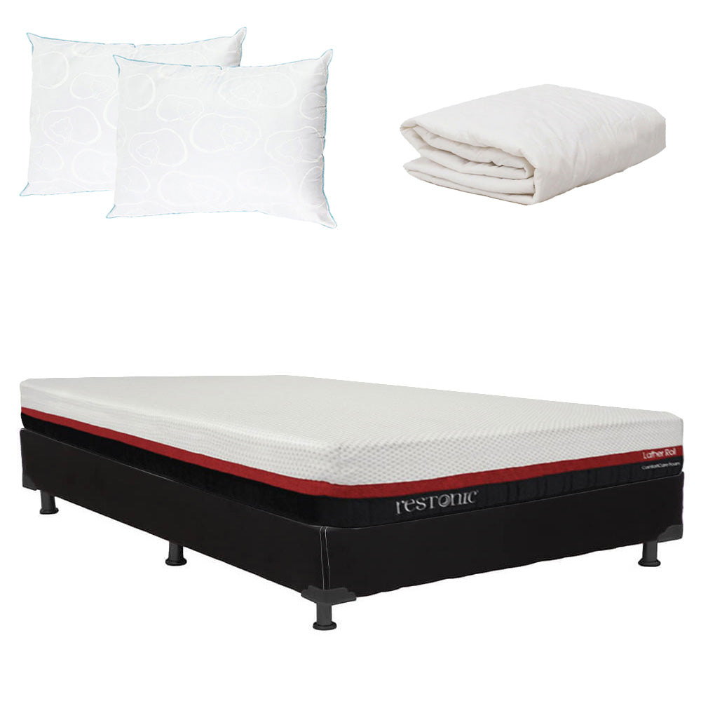 Colchón en caja Restonic Roll con Box con Ropa de Cama