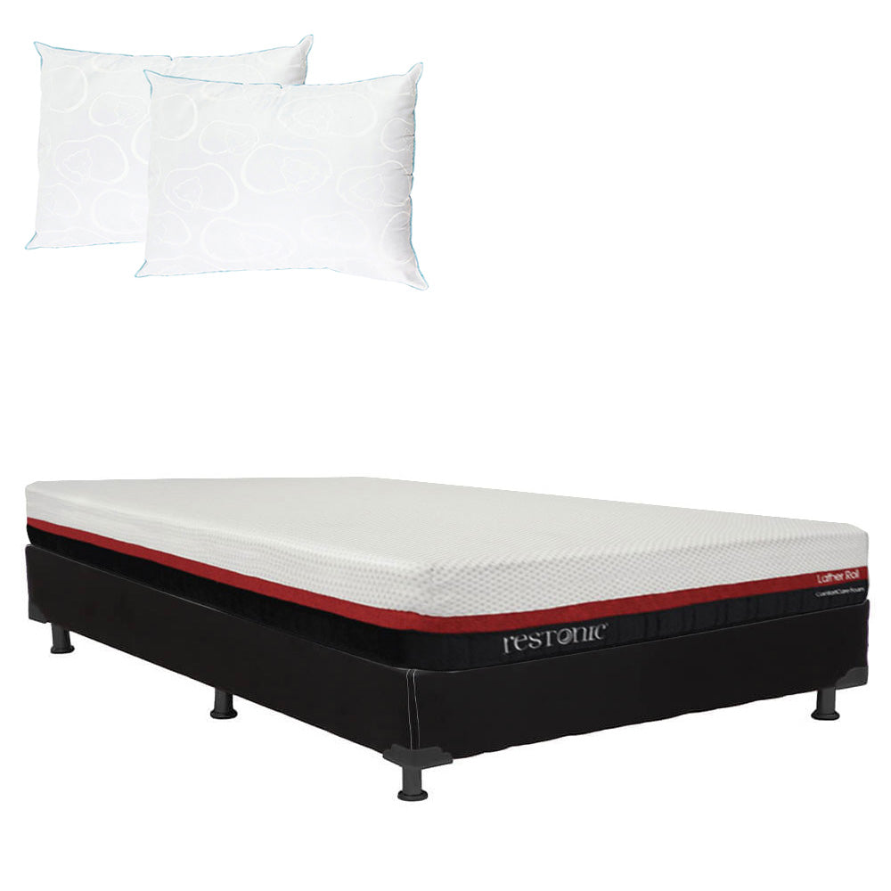 Colchón en caja Restonic Roll con Box con Ropa de Cama