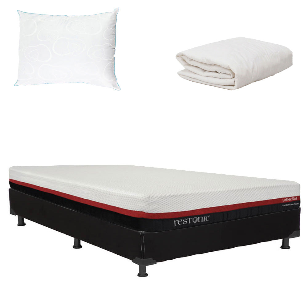 Colchón en caja Restonic Roll con Box con Ropa de Cama