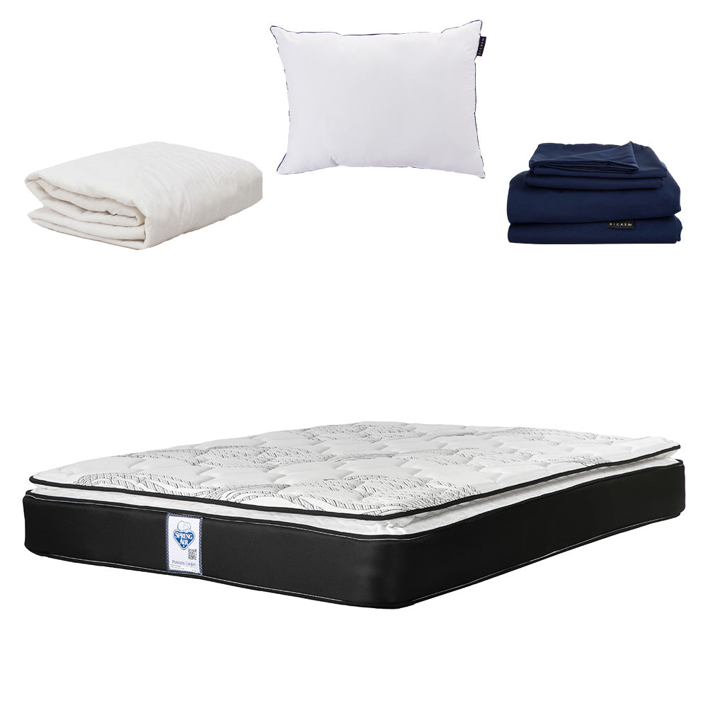 Colchón Spring Air Premier con Ropa de Cama
