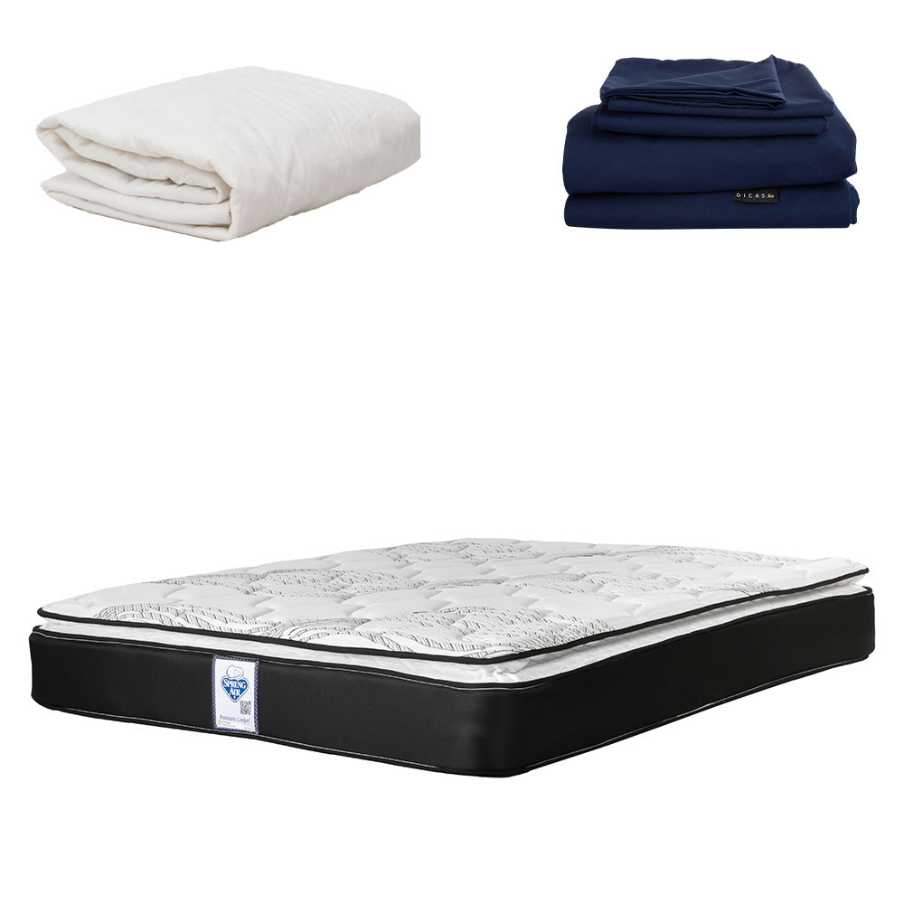 Colchón Spring Air Premier con Ropa de Cama