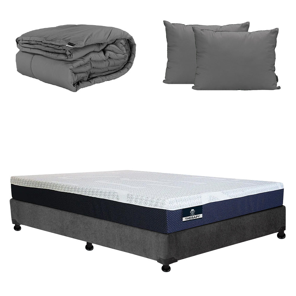 Colchón Spring Air Therapy con Box con Ropa de Cama