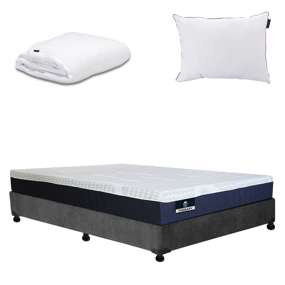 Colchón Spring Air Therapy con Box con Ropa de Cama