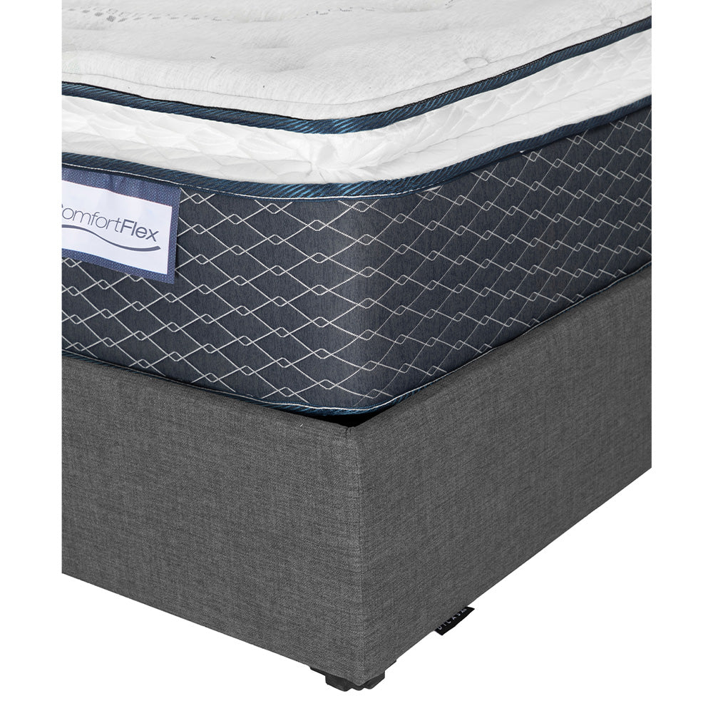 Colchón Spring Air Dover con Base Cama con Ropa de Cama