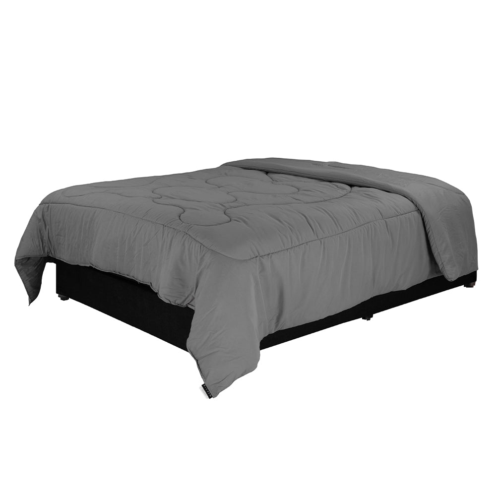 Edredon Dicasa Homy Gris con Ropa de Cama