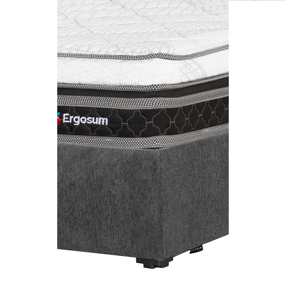 Colchón Restonic Ergosum con Base Cama con Ropa de Cama
