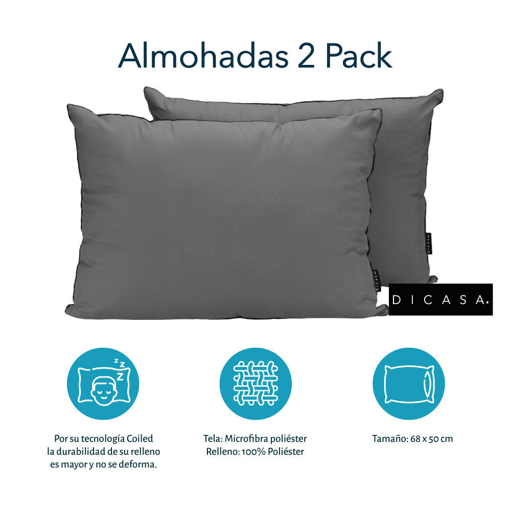 Colchón Restonic Hoff con Base Slim con Ropa de Cama