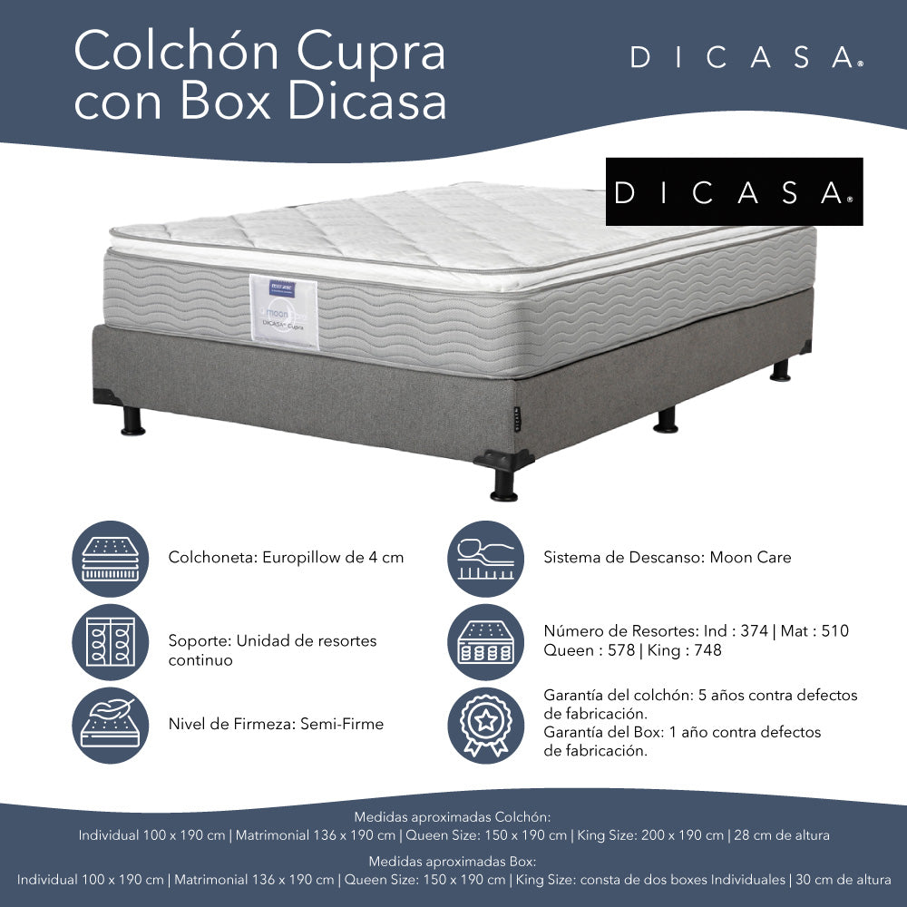 Colchón Dicasa con Box