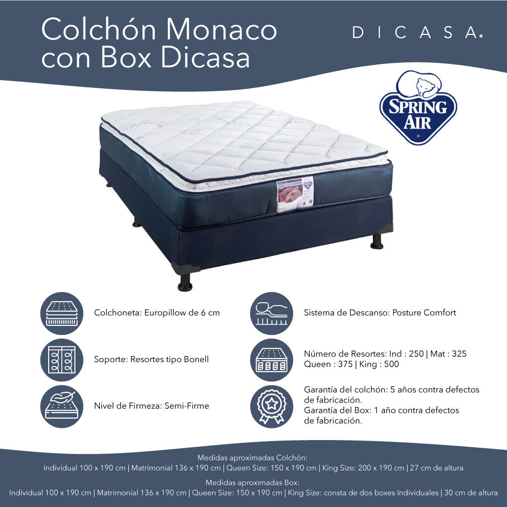 Colchón Spring Air con Box