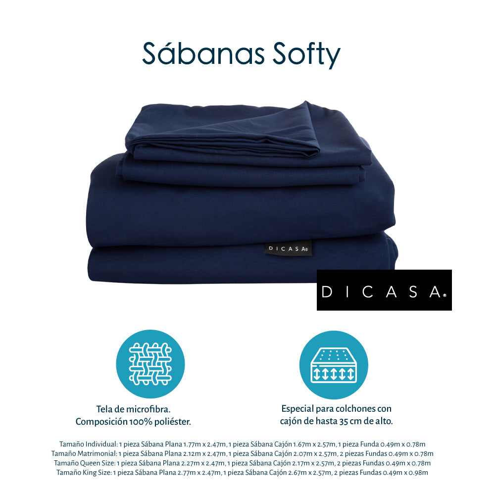 Edredón Dicasa Couzy Azul Marino y Rojo con Ropa de Cama