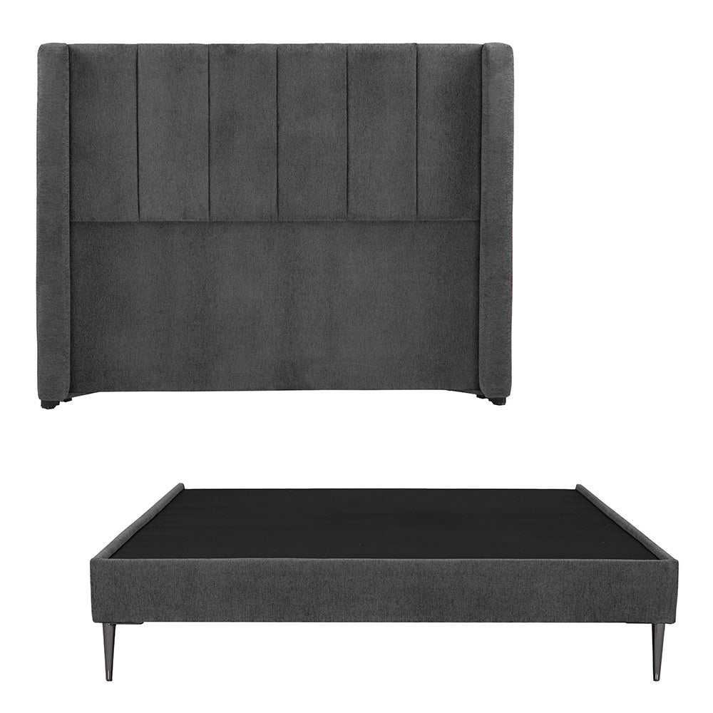 Cabecera Foss con Base Slim y Ropa de Cama