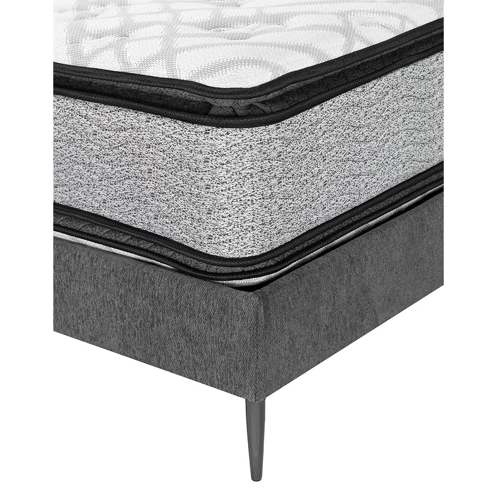Colchón Restonic Hoff con Base Slim con Ropa de Cama