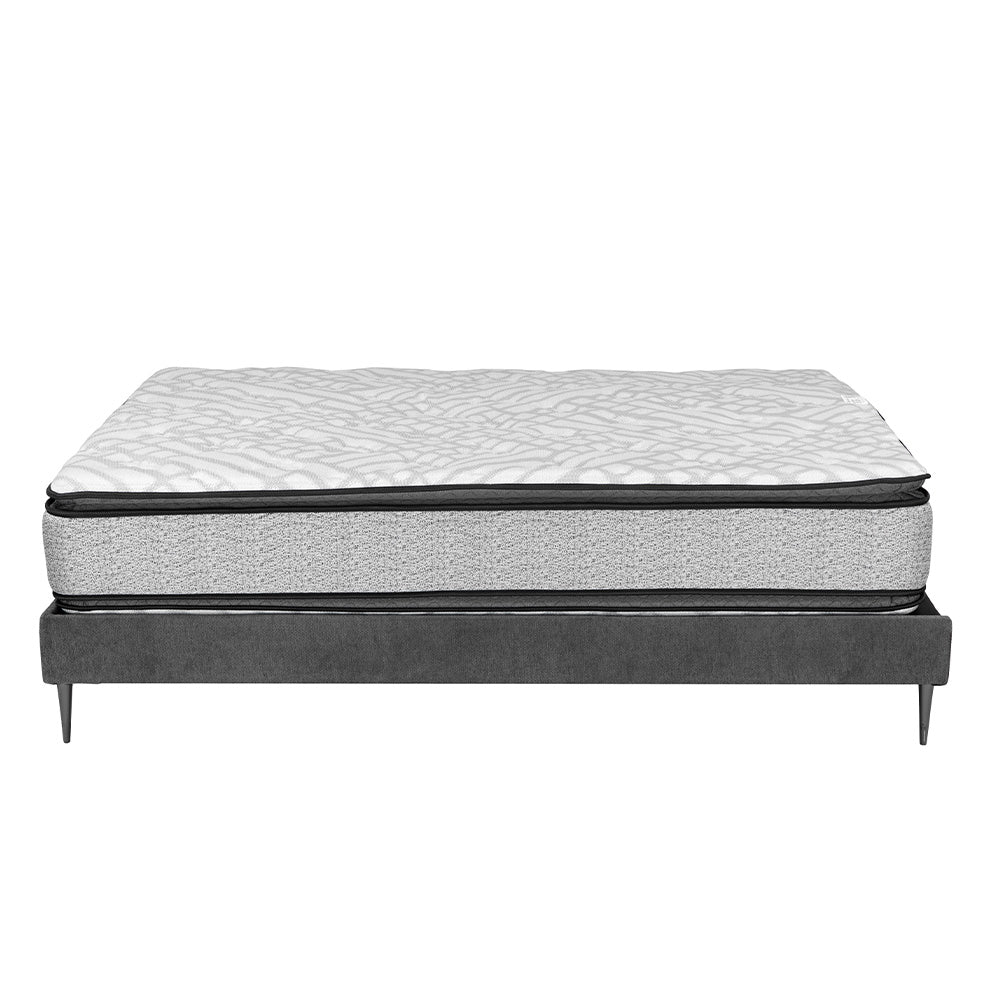 Colchón Restonic Hoff con Base Slim con Ropa de Cama