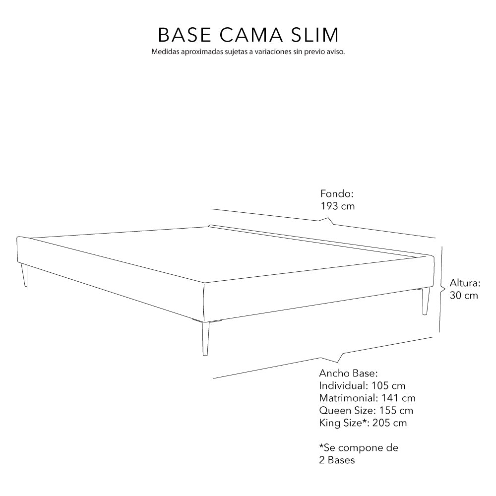 Base Cama Dicasa Slim
