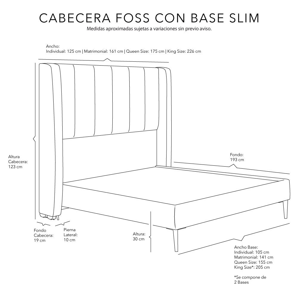 Cabecera Foss con Base Slim