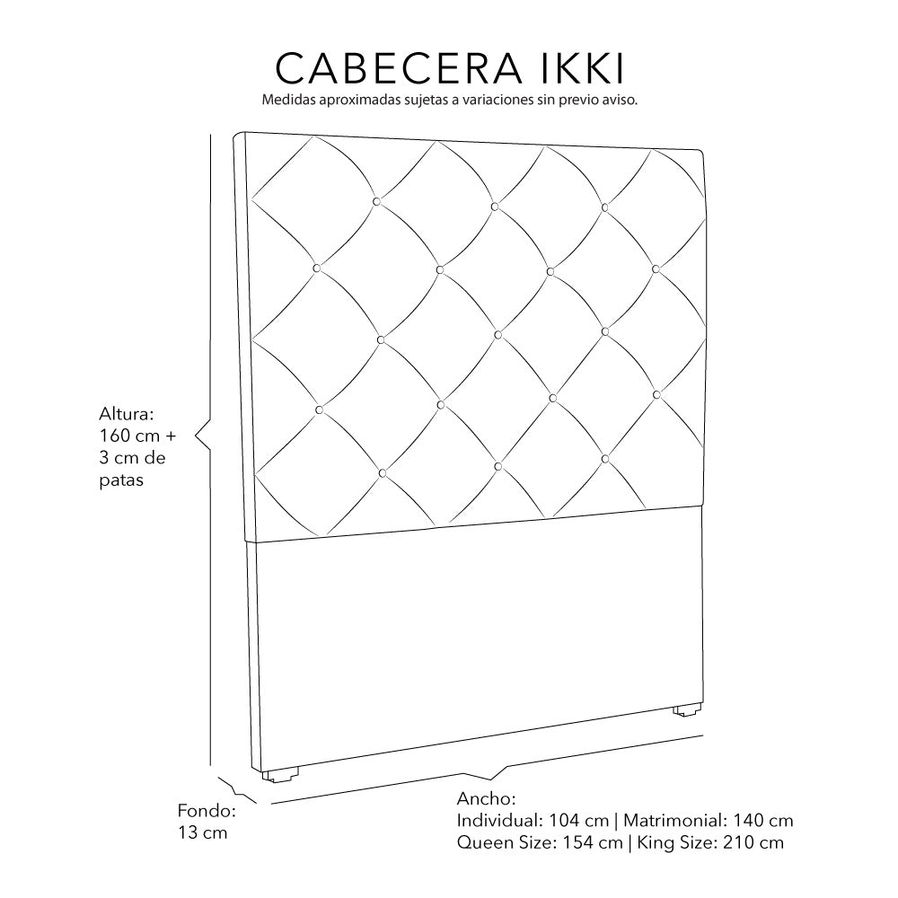 Cabecera Dicasa Ikki Con Ropa de Cama