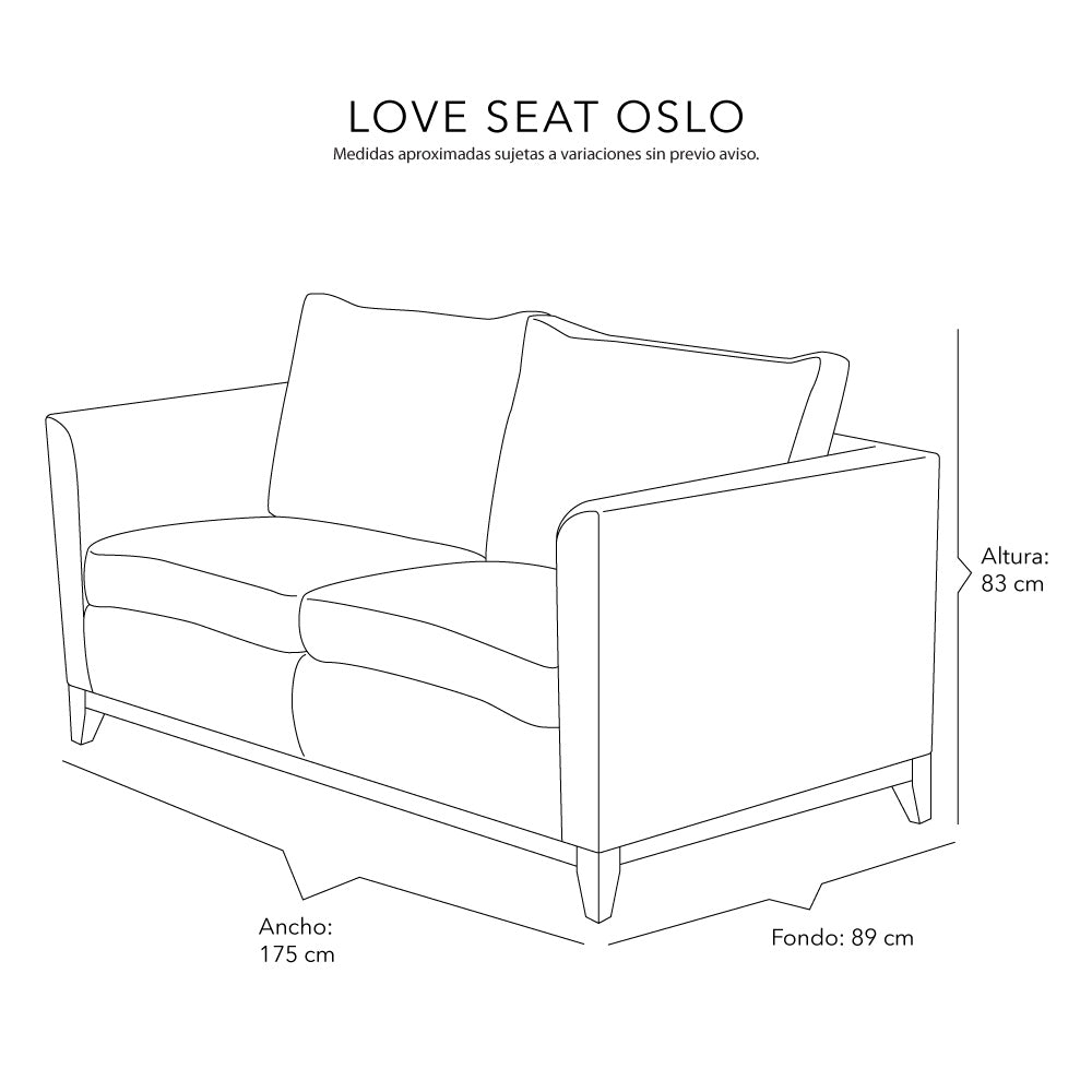 Love Seat Dicasa Oslo Outlet