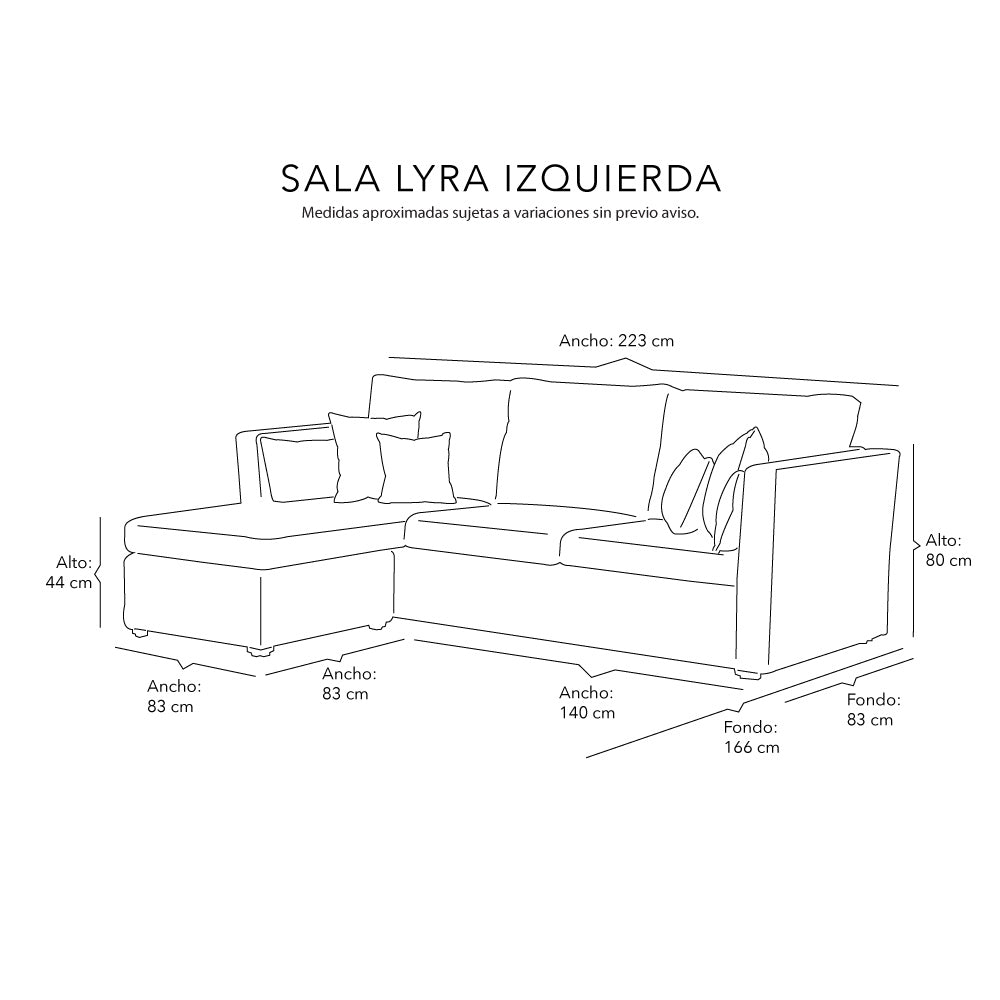 Sofá Chaise Dicasa Lyra