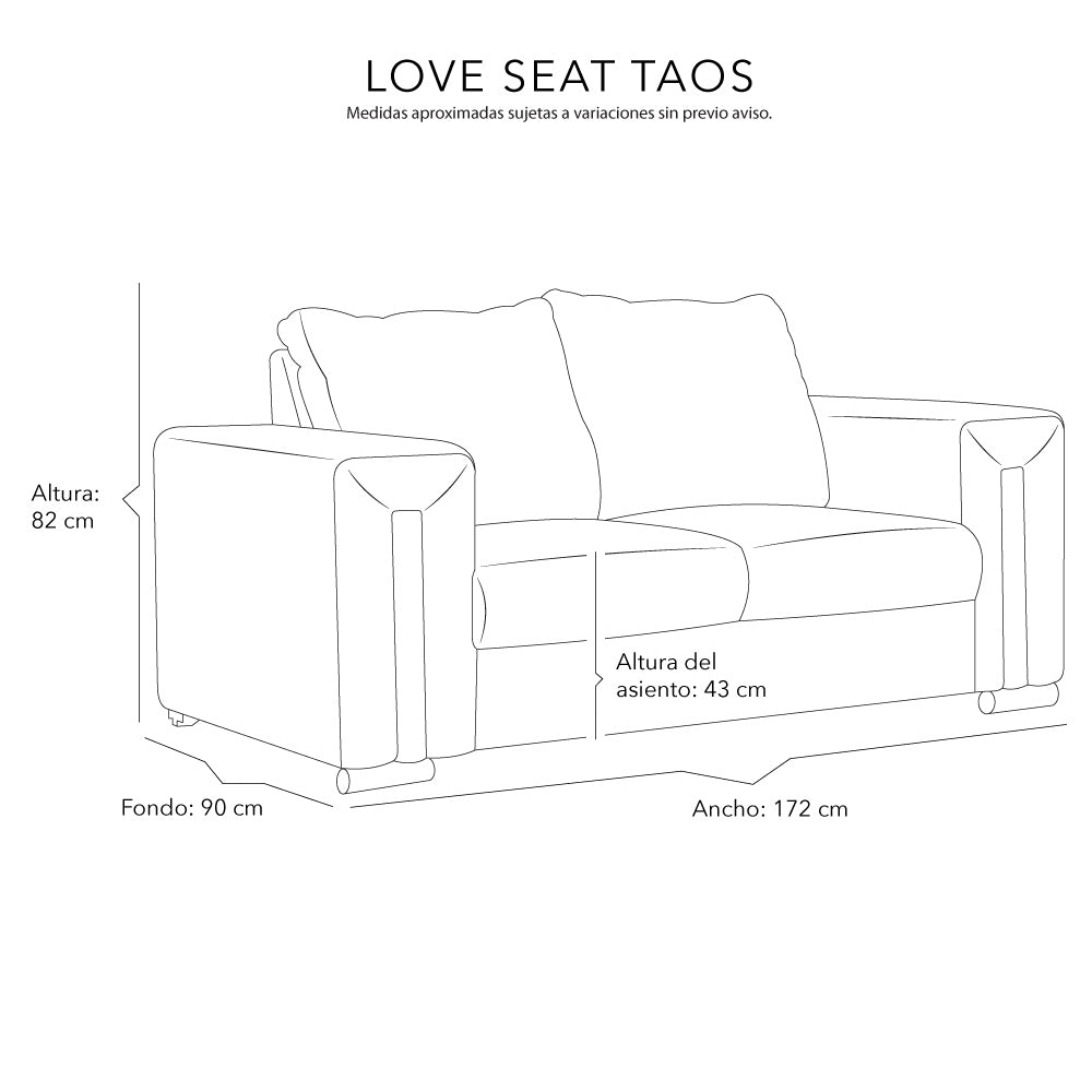 Love Seat Dicasa Taos