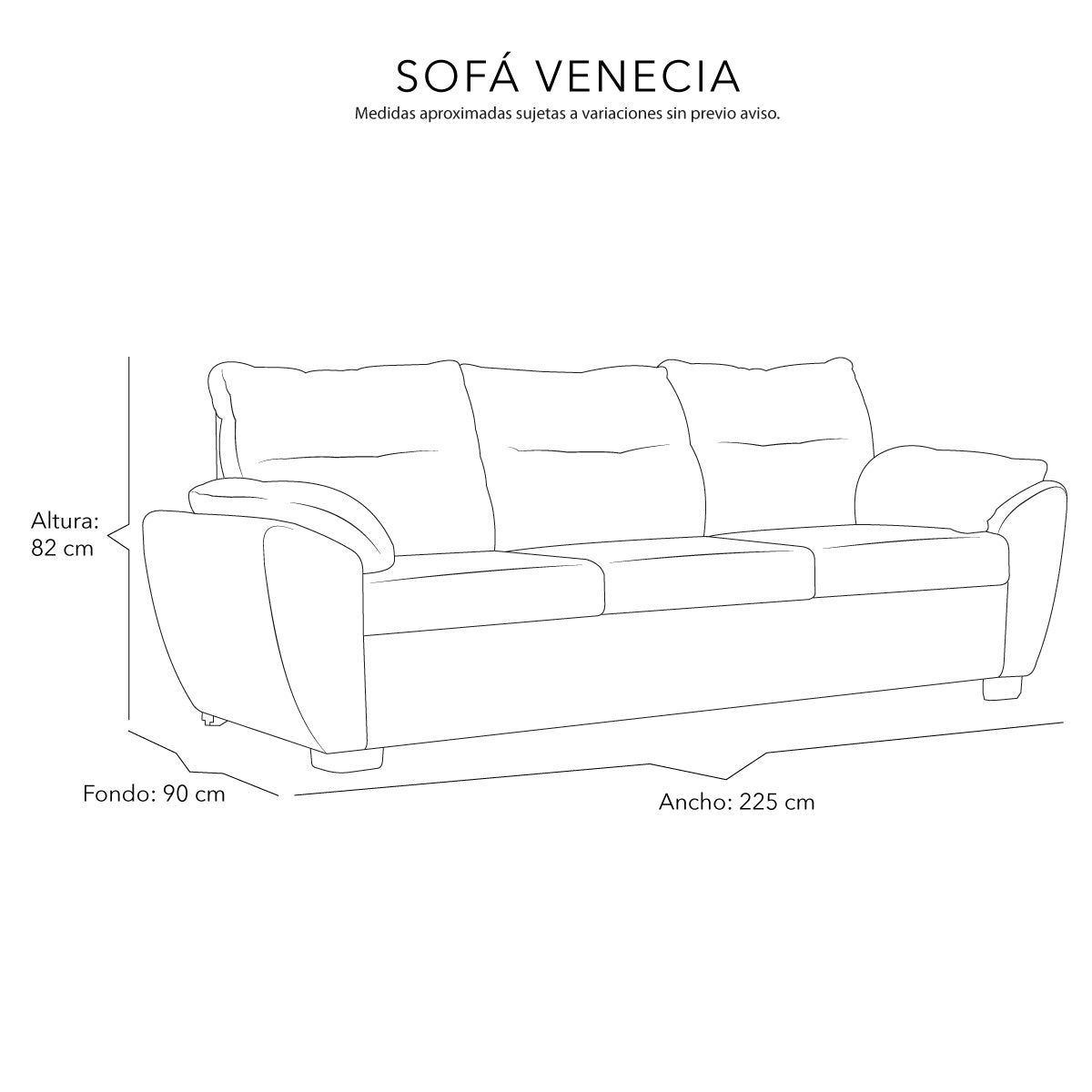 Sofá Dicasa Venecia