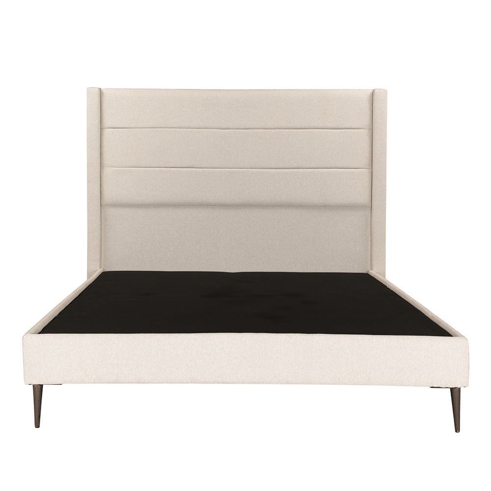 Colchón Dicasa Trini con Cabecera Lugo y Base Cama Slim Beige con Ropa de Cama