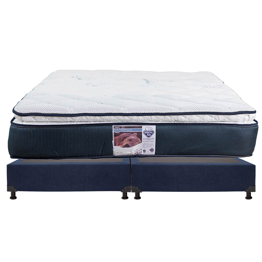 Colchón Spring Air Monaco con Box con Ropa de Cama