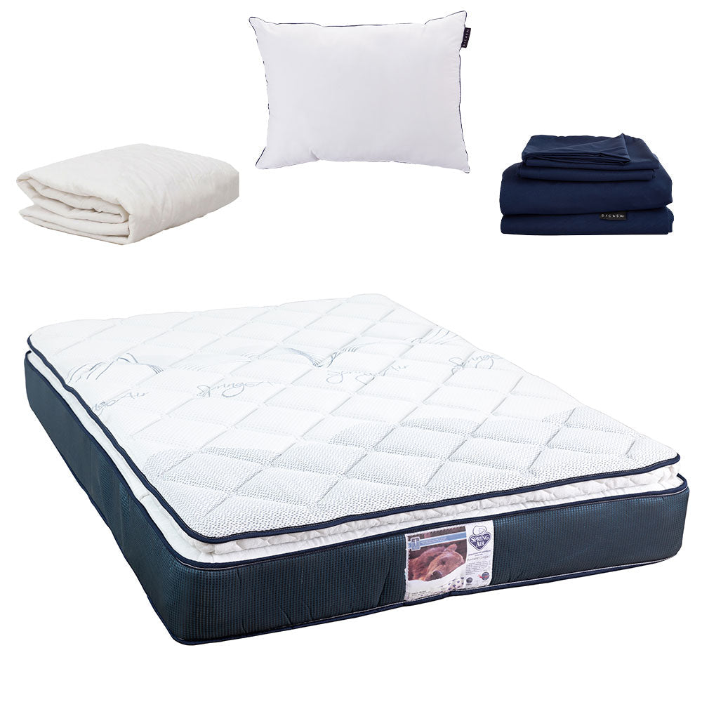 Colchón Spring Air Monaco con Ropa de Cama