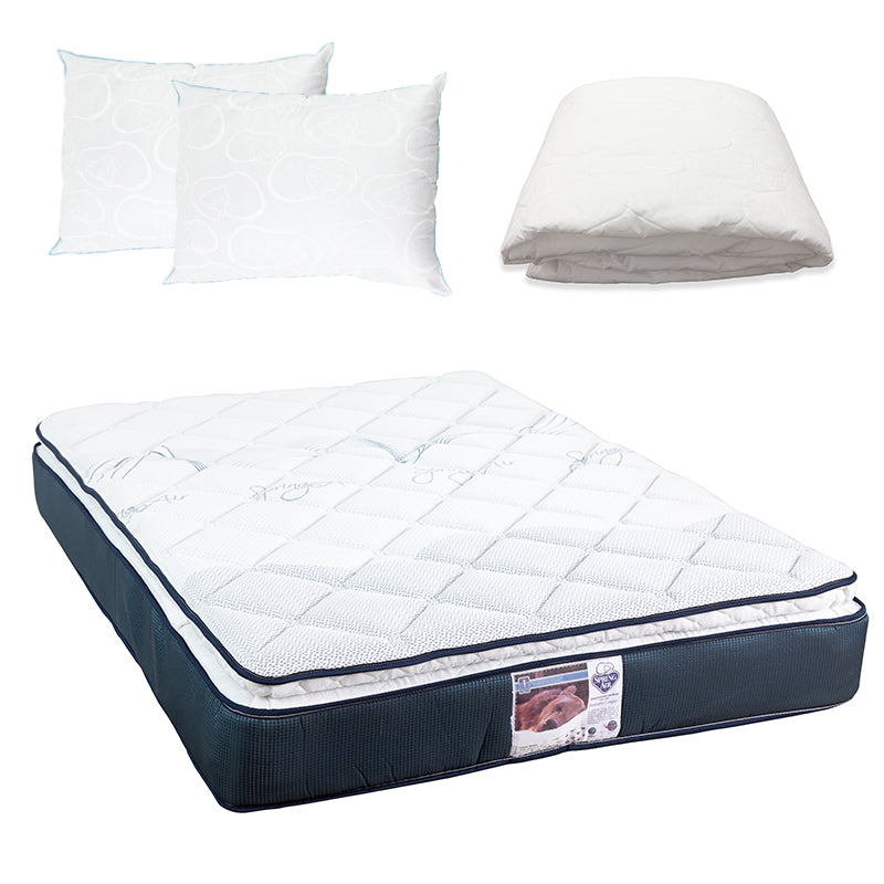 Colchón Spring Air Monaco con Ropa de Cama