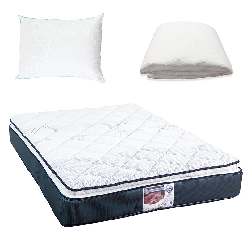 Colchón Spring Air Monaco con Ropa de Cama