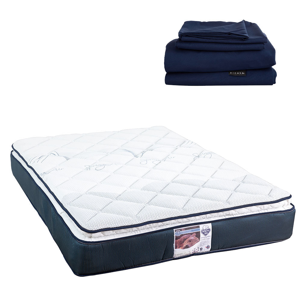 Colchón Spring Air Monaco con Ropa de Cama