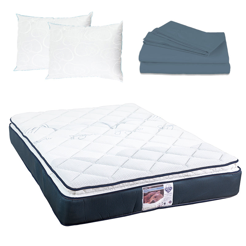 Colchón Spring Air Monaco con Ropa de Cama