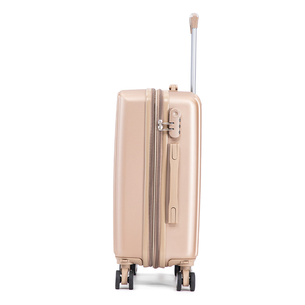 Maleta de Mano Rígida 6021 Expandible 10Kg | Con Ruedas 360° y Forro Impermeable – Ideal para Viaje y Cabina