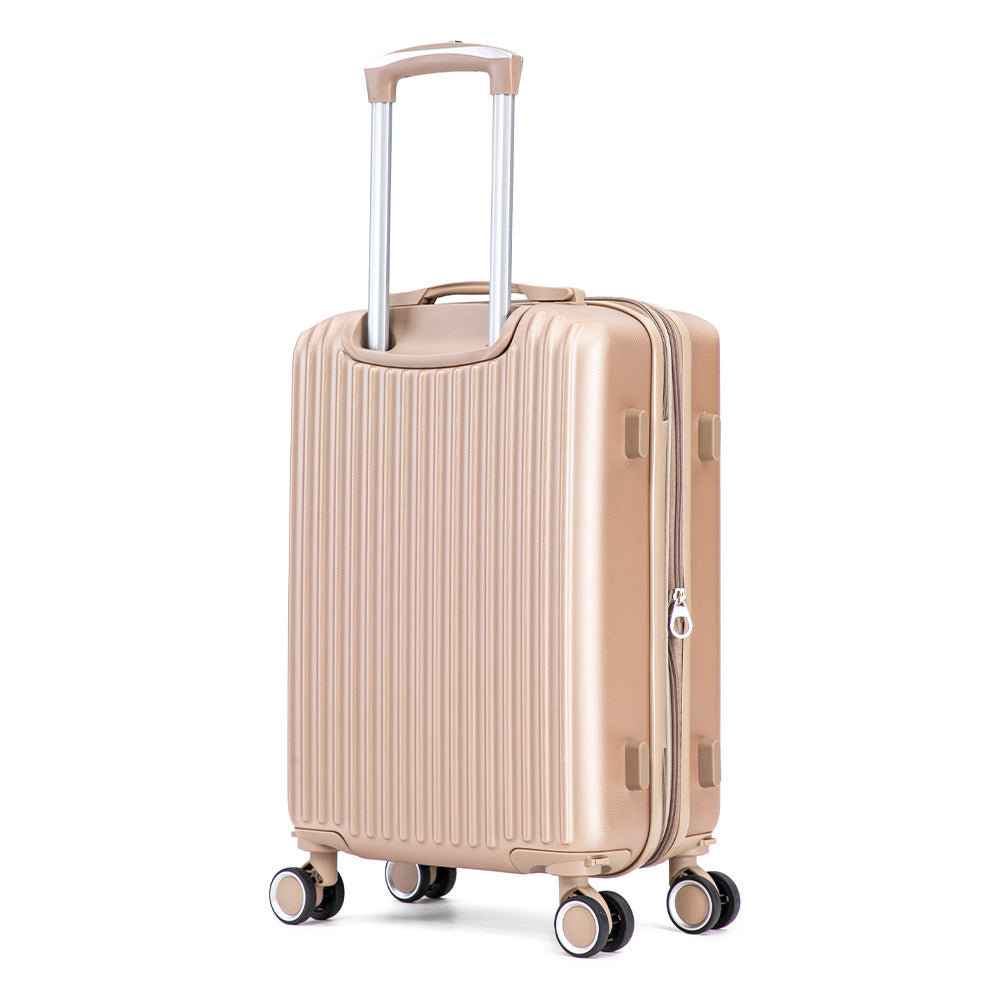 Maleta de Mano Rígida 6021 Expandible 10Kg | Con Ruedas 360° y Forro Impermeable – Ideal para Viaje y Cabina