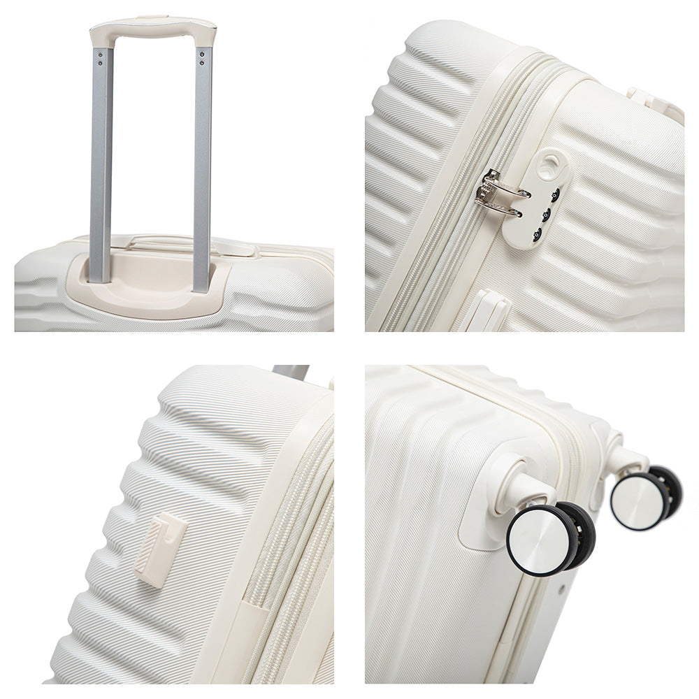 Set de 4 Maletas de Viaje Expandible Nomada | Con Ruedas 360° – Candado con combinación y mango ajustable