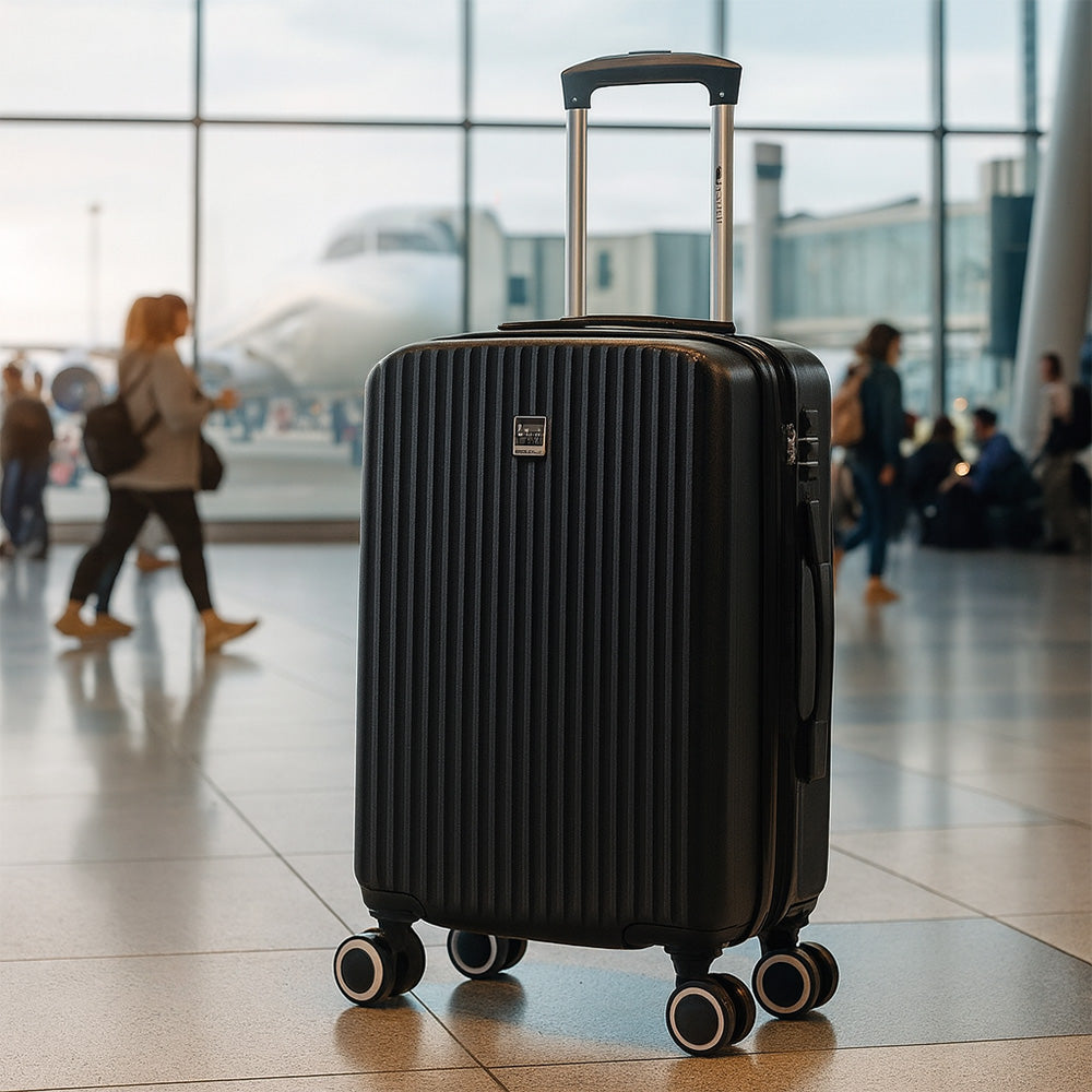 Maleta de Mano Rígida Expandible 10Kg | Con Ruedas 360° y Forro Impermeable – Ideal para Viaje y Cabina