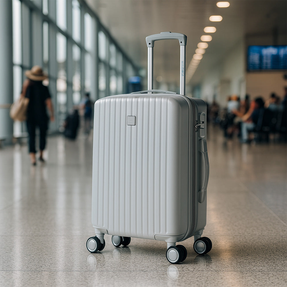 Maleta de Mano Rígida Expandible 10Kg | Con Ruedas 360° y Forro Impermeable – Ideal para Viaje y Cabina