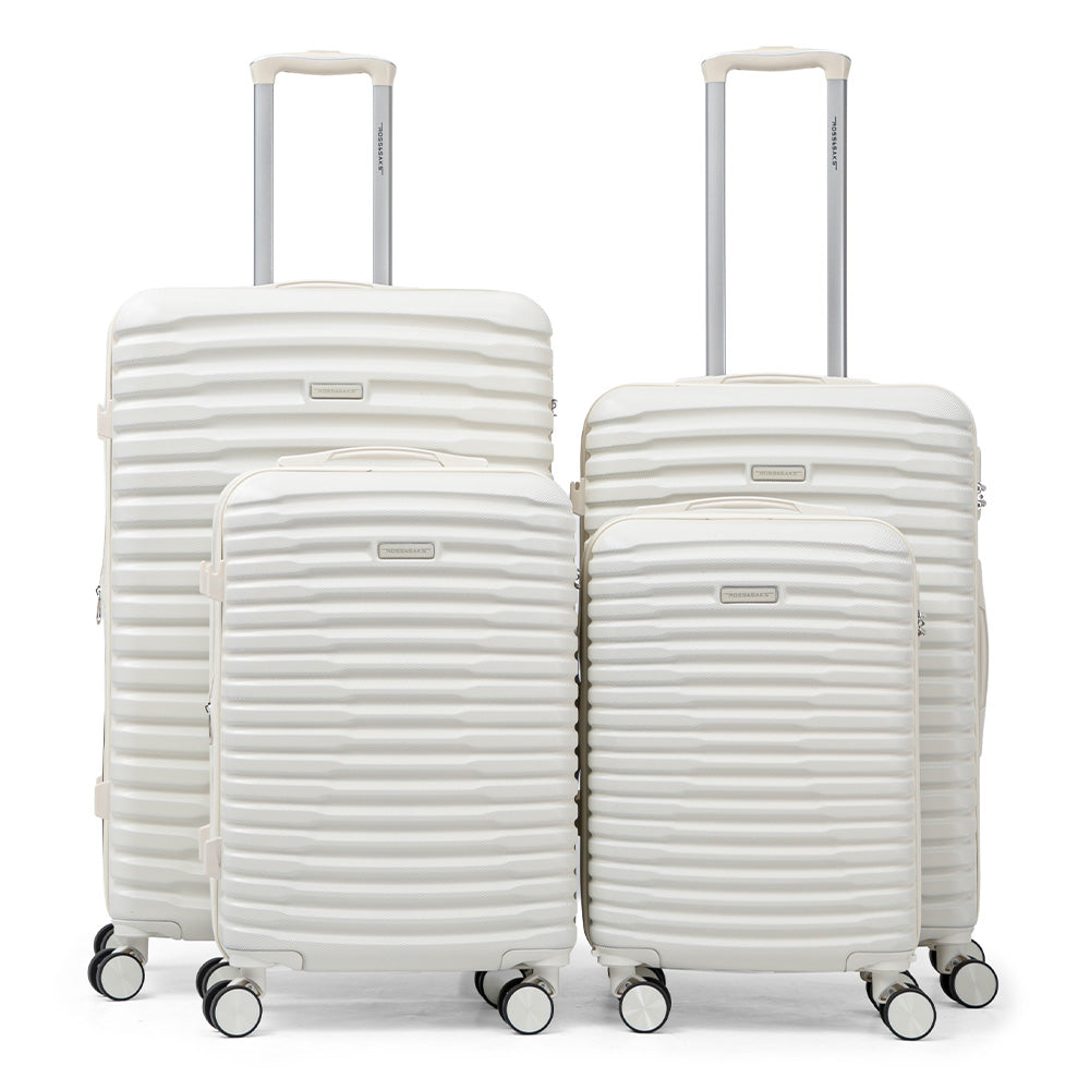 Set de 4 Maletas de Viaje Expandible Nomada | Con Ruedas 360° – Candado con combinación y mango ajustable