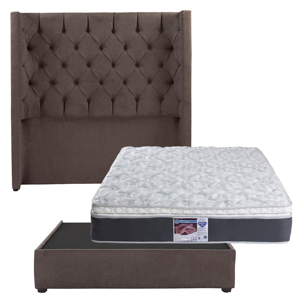 Cabecera Dicasa Tartuk con Base Cama con Colchón