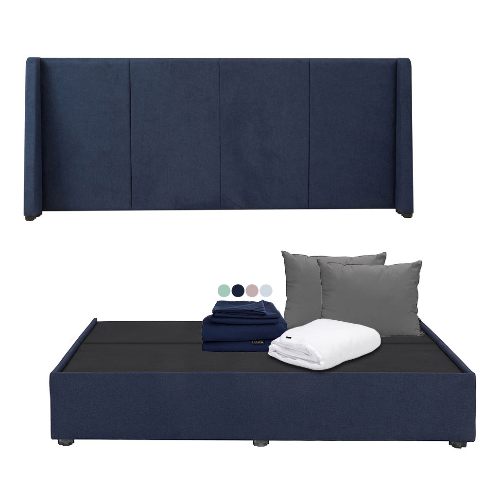 Cabecera Dicasa Milan con Base Cama con Ropa de Cama