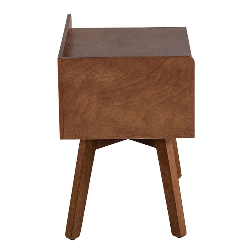 Cabecera Dicasa Nogal con Base Cama con 2 burós. Regalo: Almohadas, Frazada y Libro