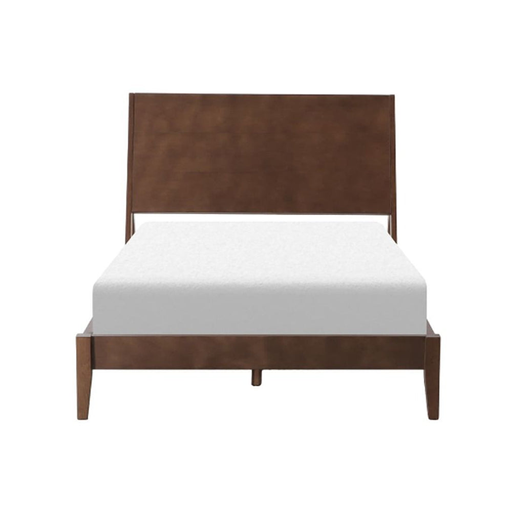 Cabecera Dicasa Nogal con Base Cama con 2 burós. Regalo: Almohadas, Frazada y Libro