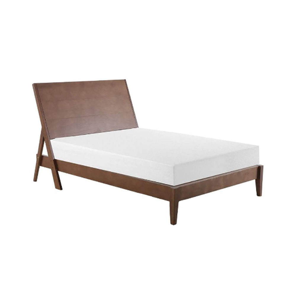 Cabecera Dicasa Nogal con Base Cama con 2 burós. Regalo: Almohadas, Frazada y Libro